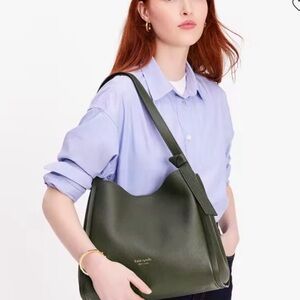 Kate Spade Green Leather Shoulder Bag  NWT